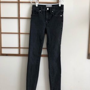 Madewell 9 inch high waist black skinny jeans